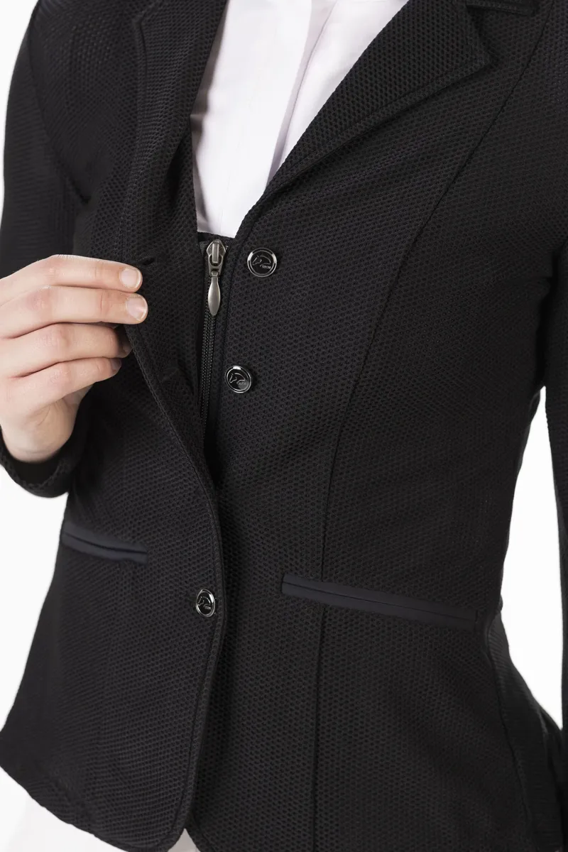 HKM Linda Mesh Competition Jacket Ladies in Black-3